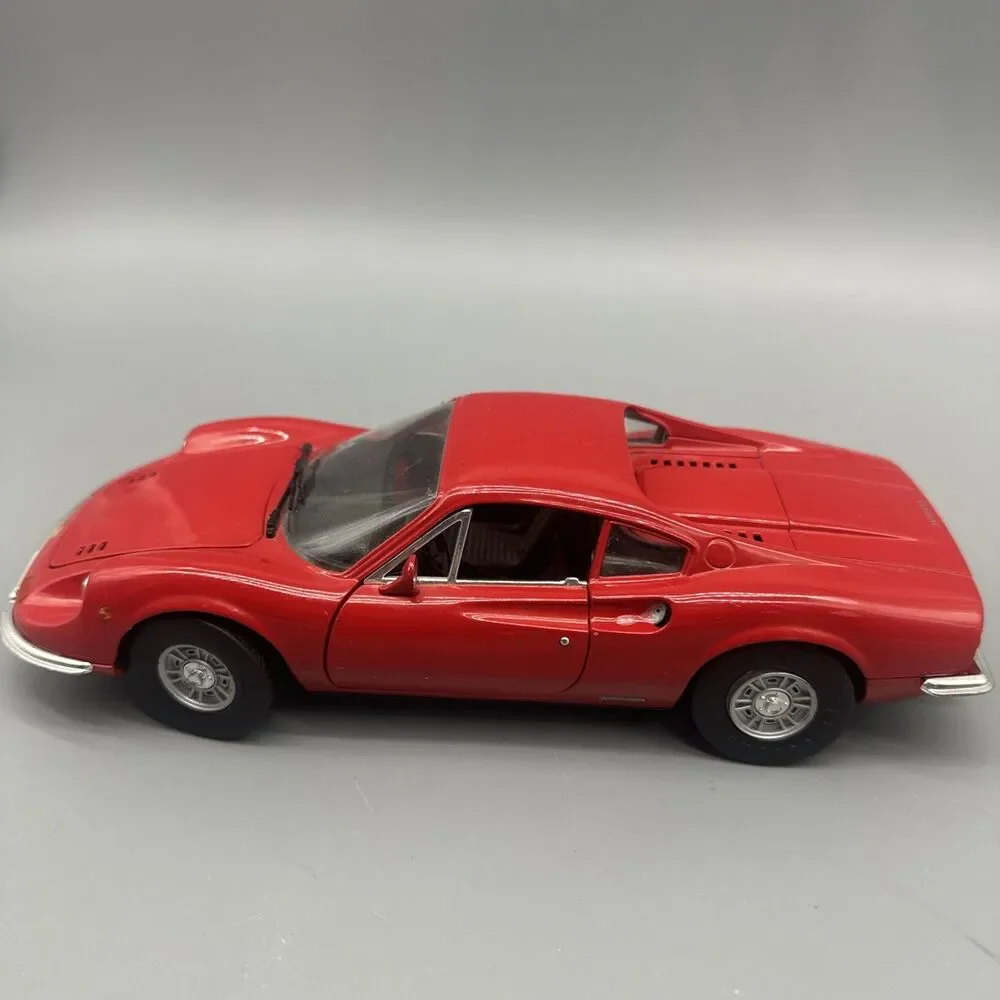 Vintage Anson 1/18 Red Dino 246 GT Ferrari Diecast Metal Model Car